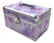 Purple Swirl Cosmetic Case